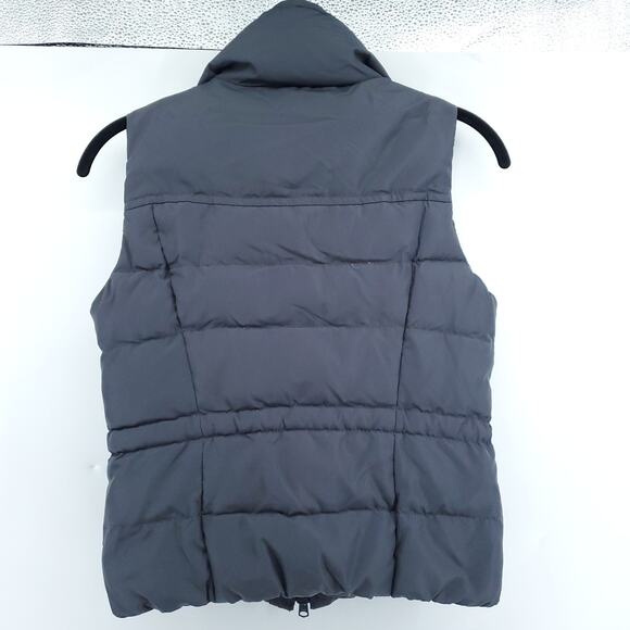 Abercrombie Kid Boy Y2K Gorpcore Goose Down Puffer Mock Vest Navy A&F Patch M - Picture 5 of 9